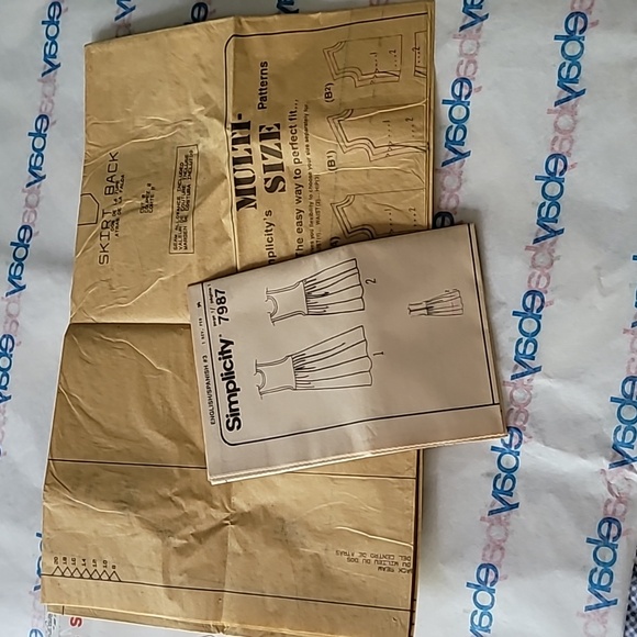 Simplicity Misses Jumper 2 Lengths Sewing Pattern 7987 Sz 8-20 Vintage 1… - Picture 6 of 8